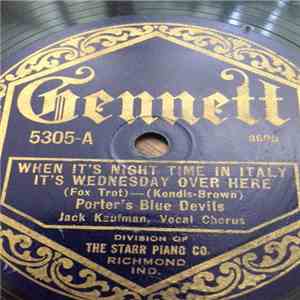 Porter's Blue Devils - When It's Night Time In Italy It's Wednesday Over Here / I'm Sittin Pretty In A Pretty Little City download flac mp3