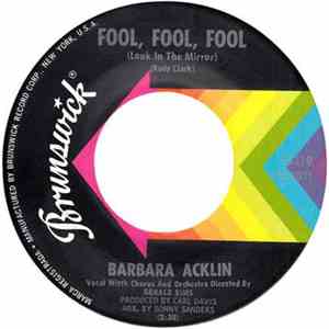 Barbara Acklin - Fool, Fool, Fool (Look In The Mirror) / Your Sweet Loving download flac mp3