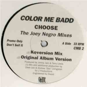 Color Me Badd - Choose (The Joey Negro Mixes) download flac mp3