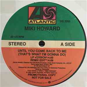 Miki Howard - Until You Come Back To Me (That's What I'm Gonna Do) download flac mp3