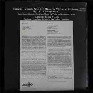 Paganini, Saint-Saëns Performed By Ruggiero Ricci - Paganini: Concerto No.2 in B Minor ("La Campanella") / Saint-Saëns: Concerto No.1 In A Major, Op.20 download flac mp3