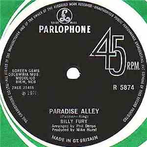 Billy Fury - Paradise Alley / Well Alright download flac mp3