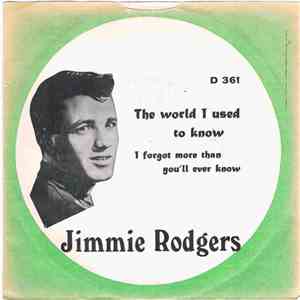 Jimmie Rodgers  - The World I Used To Know / I Forgot More Than You'll Ever Know download flac mp3