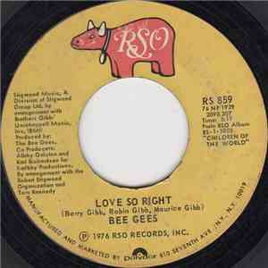 Bee Gees - Love So Right download flac mp3