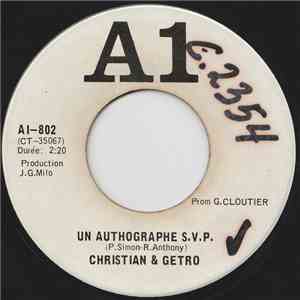 Christian & Getro - Un Autographe S.V.P. / Bye Bye Love download flac mp3