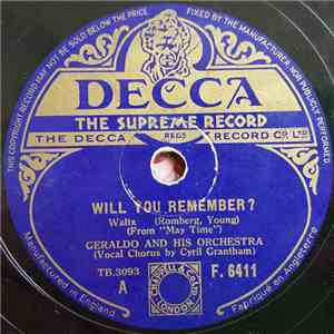 Geraldo And His Orchestra - Will You Remember ? / September In The Rain download flac mp3