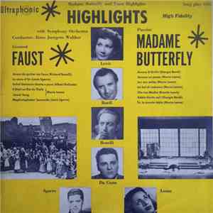 Charles Gounod, Giacomo Puccini - Madame Butterfly and Faust Highlights download flac mp3