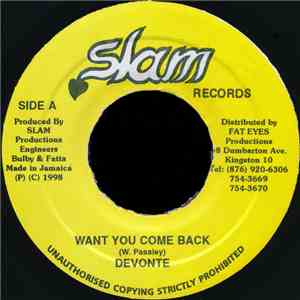 Devonte - Want You Come Back download flac mp3