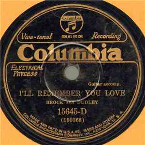 Brock And Dudley - I'll Remember You Love / Lonely download flac mp3
