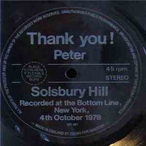 Peter Gabriel - Solsbury Hill download flac mp3