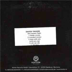 David Tavare - Hot Summer Night download flac mp3
