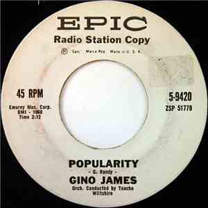 Gino James - Popularity / New Girl flac mp3 download