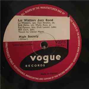 Lu Waters Jazz Band - High Society / Aunt Hager's Blues download flac mp3