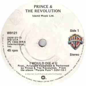 Prince & The Revolution - I Would Die 4 U download flac mp3