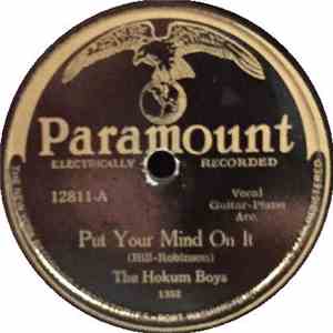 The Hokum Boys  - Put Your Mind On It / Hokum Blues download flac mp3