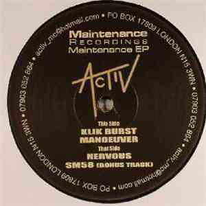 Activ - Maintenance EP download flac mp3