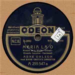 Arne Ohlson Med Einar Groth's Orkester - Maria La O / Balalaika download flac mp3