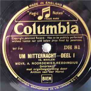 G. Mahler, Aaltje Noordewier-Reddingius, Anthon Van Der Horst - Um Mitternacht download flac mp3