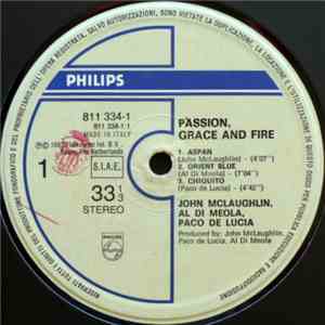 John McLaughlin, Al Di Meola, Paco De Lucía - Passion, Grace & Fire download flac mp3
