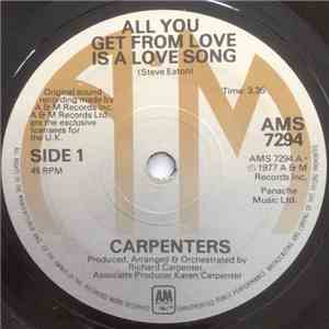 Carpenters - All You Get From Love Is A Love Song download flac mp3