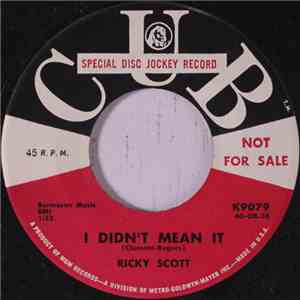 Ricky Scott - I Didn't Mean It / Darling, Darlin' download flac mp3