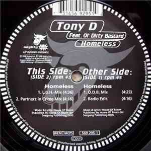 Tony D - Homeless download flac mp3