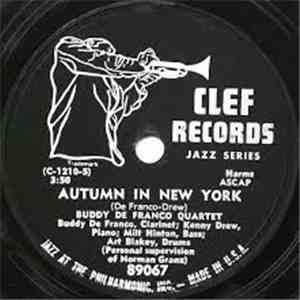 Buddy De Franco Quartet - Autumn In New York / Show Eyes download flac mp3