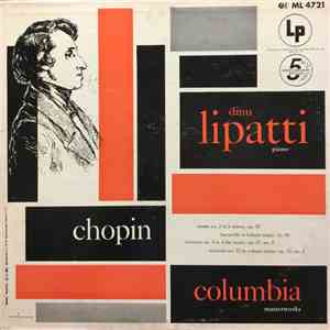 Chopin, Dinu Lipatti - Sonata N. 3 In B Minor, Op. 58 / Barcarolle In F-Sharp Major, Op. 60 / Nocturne No. 8 In D-Flat Major, Op. 27, No. 2 / Mazurka No. 32 In C-Sharp Minor, Op. 50, No. 3 download flac mp3