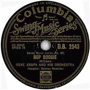 Gene Krupa And His Orchestra - Bop Boogie / Lemon Drop download flac mp3