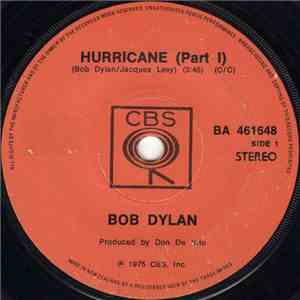 Bob Dylan - Hurricane (Part I) / Hurricane (Part II) download flac mp3