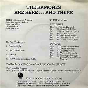 Ramones - Are Here...And There download flac mp3