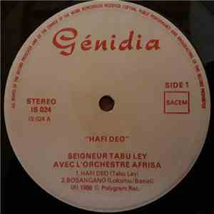 Seigneur Tabu Ley Rochereau Avec L'Orchestre Afrisa - Haffi Deo "L'Eau De Dieu" download flac mp3