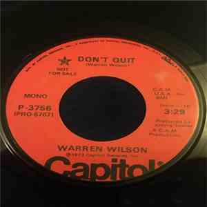 Warren Wilson  - Don't Quit download flac mp3