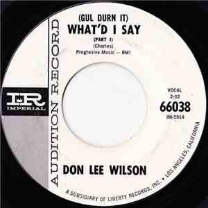 Don Lee Wilson - What'D I Say download flac mp3