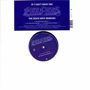 Bee Gees - If I Can't Have You (The Disco Boys Remixes) download flac mp3