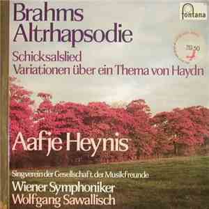 Brahms, Wiener Symphoniker, Wolfgang Sawallisch, Aafje Heynis - Altrhapsodie / Schicksalslied download flac mp3