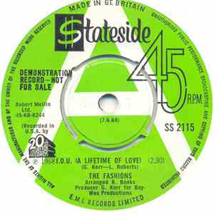 The Fashions  - I.O.U. (A Lifetime Of Love) download flac mp3