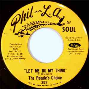 The People's Choice - Let Me Do My Thing / On A Cloudy Day download flac mp3