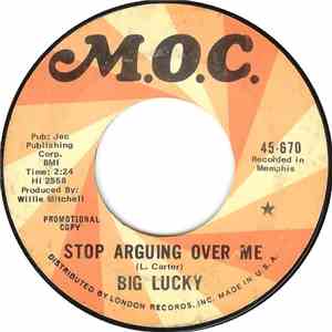 Big Lucky - Stop Arguing Over Me download flac mp3