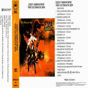 Ozzy Osbourne - The Ultimate Sin download flac mp3