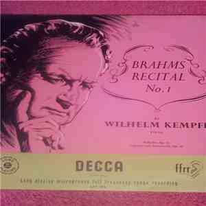 Wilhelm Kempff - Brahms Recital No. 1 download flac mp3
