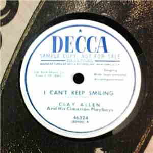 Clay Allen And His Cimarron Playboys - I Can't Keep Smiling / Evalina download flac mp3