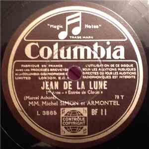 Marcel Achard, Michel Simon, Armontel - Jean De La Lune download flac mp3