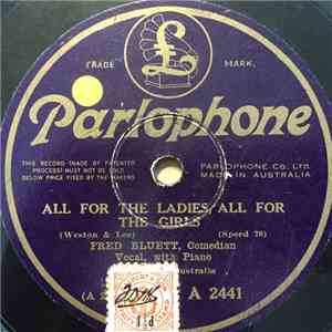 Fred Bluett - Henry's Made A Lady Out Of Lizzie/All For The Ladies All For The Girls download flac mp3