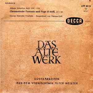 Johann Sebastian Bach, George Malcom / Thomas Goff - Chromatische Fantasie Und Fuge D-moll, BWV 903 download flac mp3