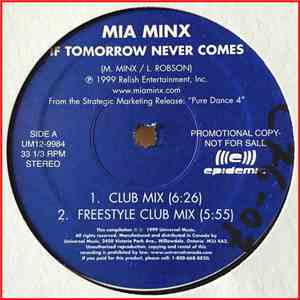 Mia Minx - If Tomorrow Never Comes download flac mp3
