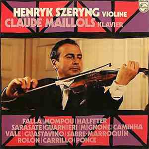 Henryk Szeryng, Claude Maillols - Recital download flac mp3