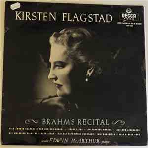 Kirsten Flagstad With Edwin McArthur - Brahms Recital download flac mp3