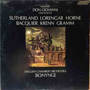 Bonynge, English Chamber Orchestra, Mozart - Mozart - Don Giovanni (Highlights) download flac mp3