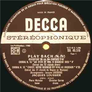 Jacques Loussier, Christian Garros, Pierre Michelot - Play Bach No. 4 download flac mp3